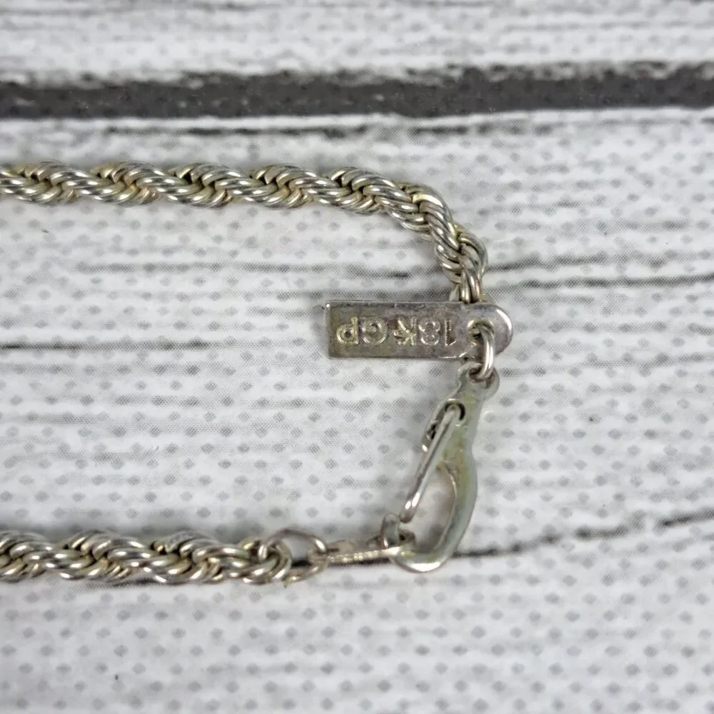 18k GP Gold Necklace Lot With Pendants